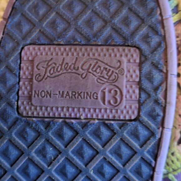 Faded Glory y2k Retro Rainbow Pastel Crochet Lace Kids tie dye shoes 🌈5 for $25 - Picture 7 of 9